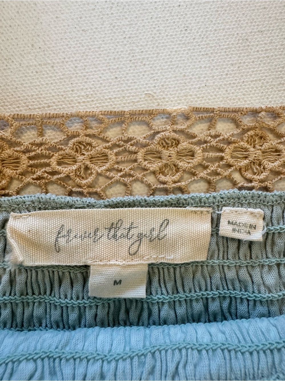 Anthropologie Forever That Girl Ruffled Lace Peplum Top Women’s M Romantic Boho - Picture 11 of 15